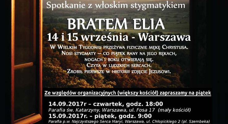 Brat Elia Baner Warszawa Fundacja Ja Jestem 14 i 15
